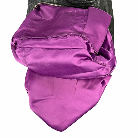 Coach Madison Maggie Shoulder Bag Black Pebbled Leather Designer Hobo Purse - Picture 10 of 16